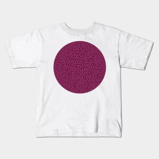 Turing Pattern Sphere (Purple Pink) Kids T-Shirt